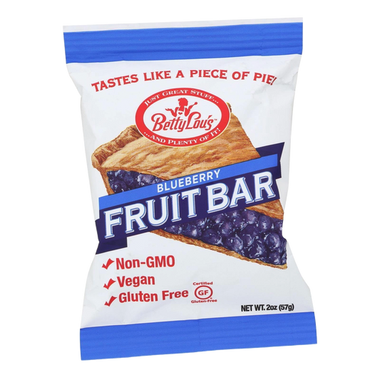 Betty Lou's Blueberry Fruit Bars (12 bars x 2oz)