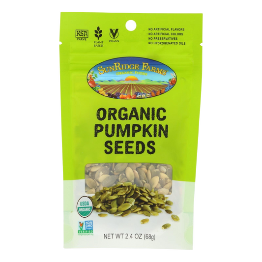 Sun Ridge Farms Organic Pumpkin Seeds ( 8 X 2.4 OZ   )